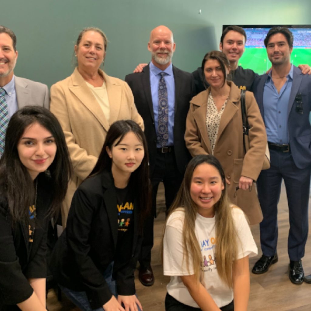 Representatives from Jay Nolan Community Services and members of the Pepperdine University team posing for a group photo.