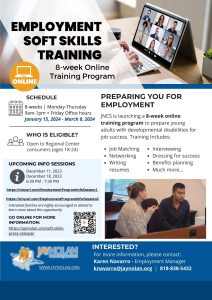 English-Language Flyer for the Online Employment Soft Skills Training Program