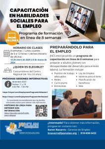 Spanish-Language Flyer for the Online Employment Soft Skills Training Program