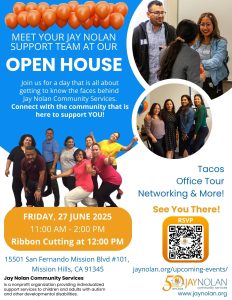 English language flyer for the June 27th 2025 Open House