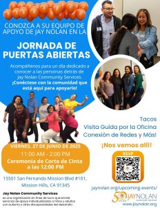 Spanish language flyer for the June 27th 2025 Open House