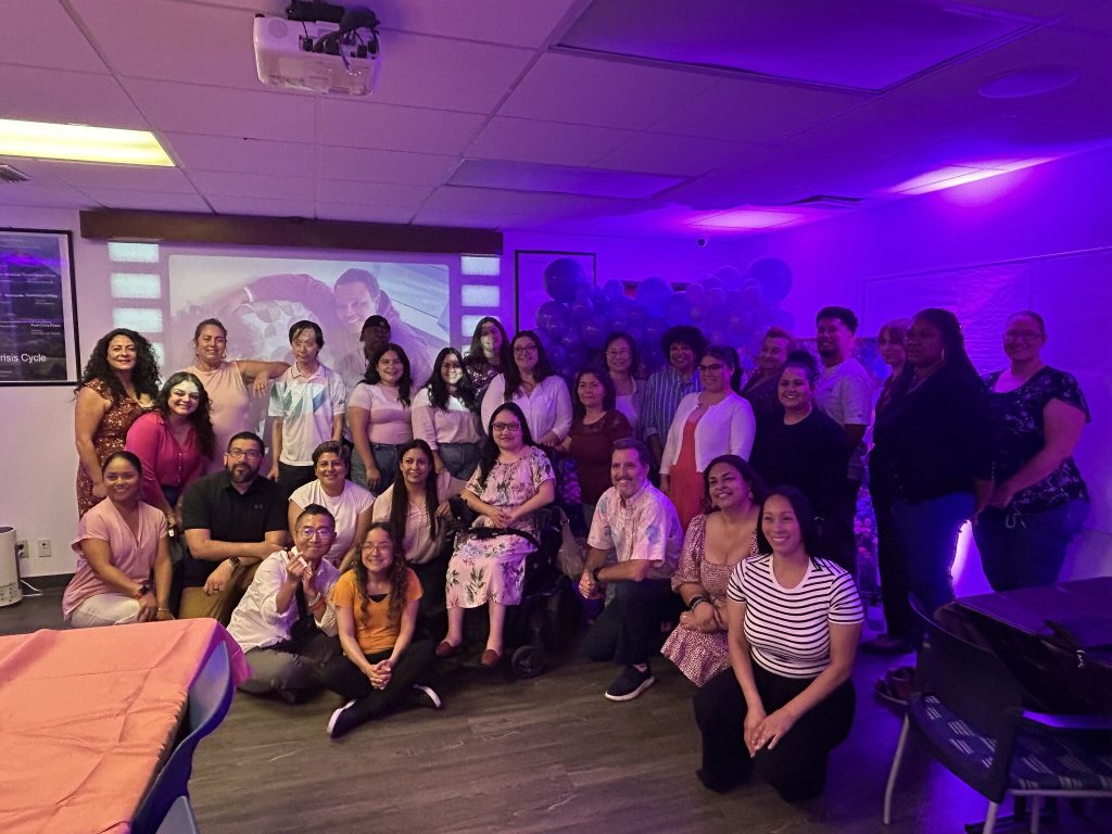Group photo of the HR and Training Departments at Camille's Retirement Party