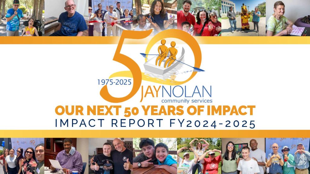 Front cover of the 2024-2025 Impact Report for Jay Nolan Community Services